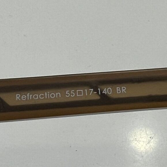 JHANE BARNES Molecular Titanium eyeglasses Frame Bronze Half Rim 55-17-140 - Picture 8 of 10